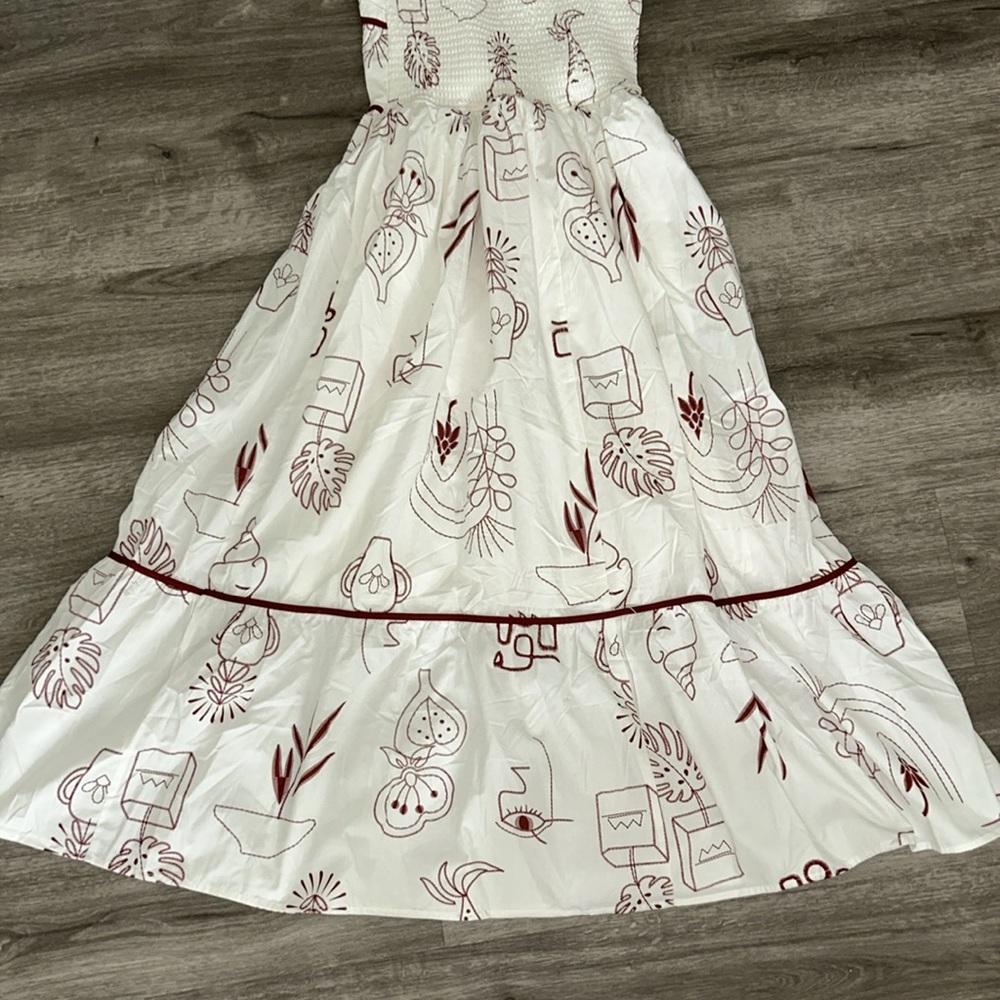 🇺🇸Firm Price🇺🇸 NWOT Moon River palm print Midi Dress - Picture 10 of 12